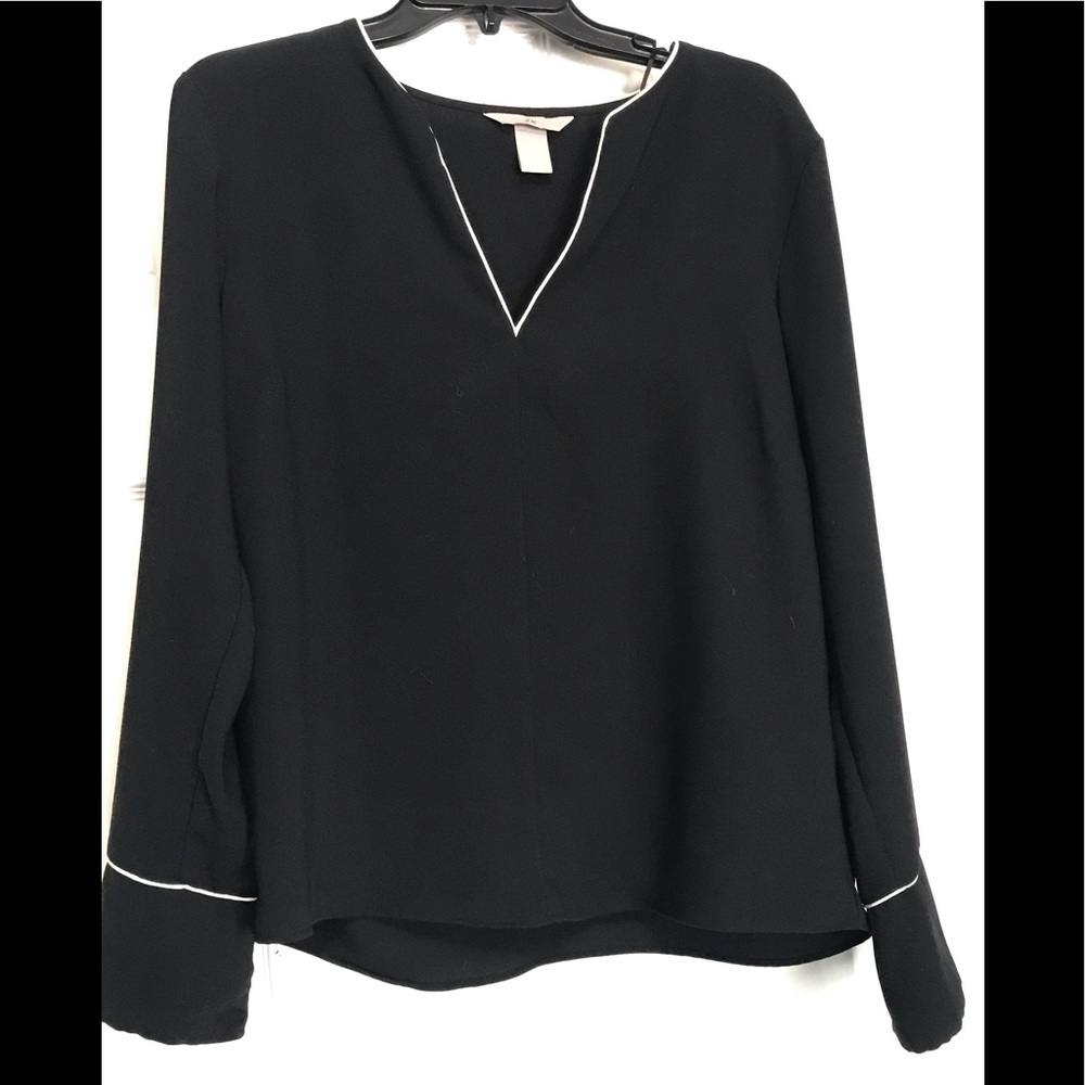 H&M Women’s Black, Size M, blouse, shirt